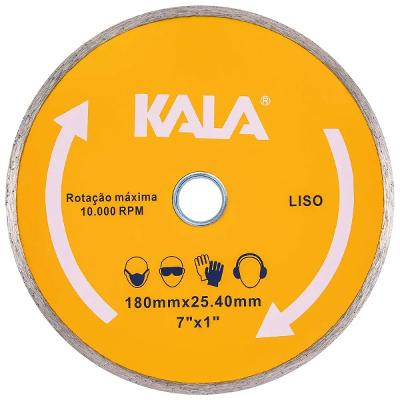 Disco Diamantado Liso 180mm X 25.4mm Kala P Mármore