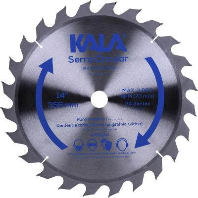 Disco De Serra Circular 350mm 24 Dentes 30mm Kala 915580