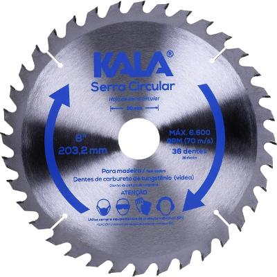 Disco De Serra Circular 200mm 36 Dentes 30mm Kala 915084