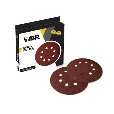 Disco De Lixa 180mm Grão 180 10 Peças Wbr 909246