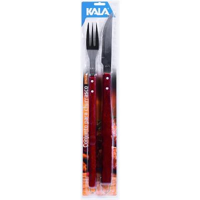 Conjunto Para Churrasco Kala 2 Peças Aço Inox 883735