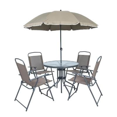Conjunto Mesa 80cm 4 Cadeiras 110kg Ombrelone 1.8m Kala