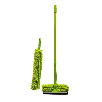 Conjunto De Limpeza Kala 3 Peças Microfibra Cabo 100 Cm