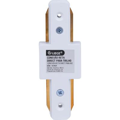 Conexão Reta Trilho Direct Bivolt 300W Branco Liege