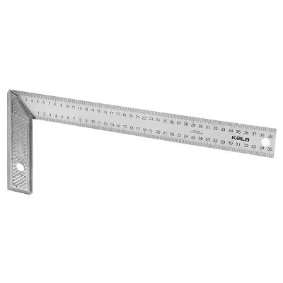 Esquadro De Aco Inox 350mm 14 Pol Cabo De Aluminio Kala