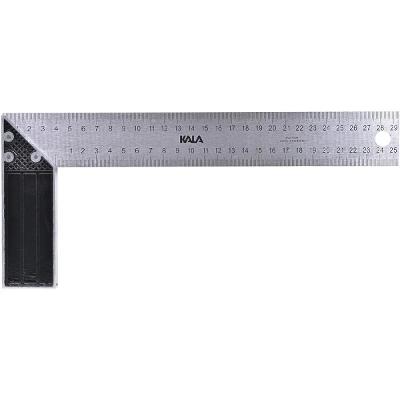 Esquadro Aço Inox 250mm 10 Polegadas Cabo Alumínio Kala