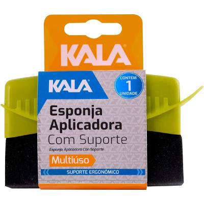 Esponja Aplicadora Multiuso Kala 11,5x6cm Com Suporte