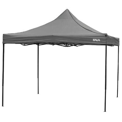 Gazebo Dobrável Kala Pagoda 3x3m Cinza Alumínio 341639