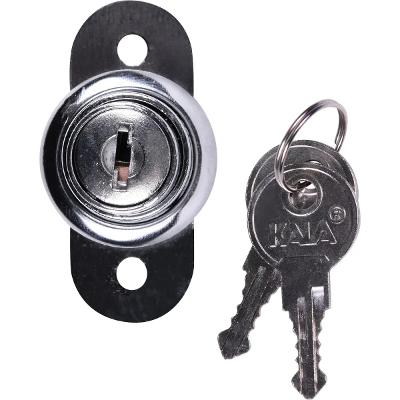 Fechadura Para Móveis 22mm Cilindro 19mm Cromada Kala