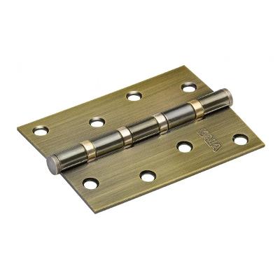 Kit 3 Dobradiça Pino Reto 10cm x 7.6cm Kala Aço Latonado