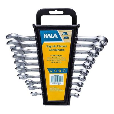 Jogo Chave Combinada 10 Peças 6mm A 17mm Kala 496928