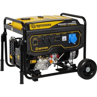 Gerador Gasolina 6 KVA 15 HP 15L 127/220V Matsuyama 8000