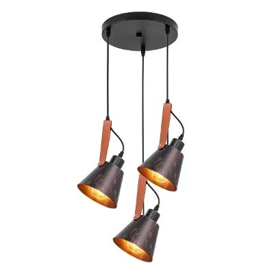 Luminária Pendente Gyozi 330mm Kala Preto E Dourado