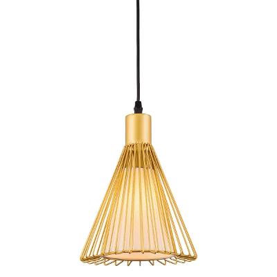 Luminária Pendente 20cm Bivolt Lathir Dourado Kala