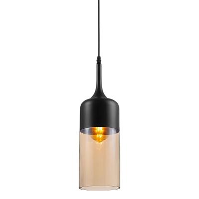Luminaria Pendente Uldure 110V 220V Kala Preto Ambar