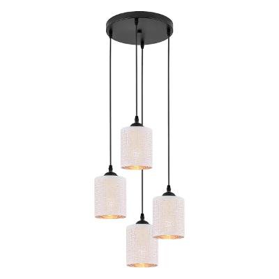 Luminaria Pendente Quadruplo 450mm Ferro Kala Vizau