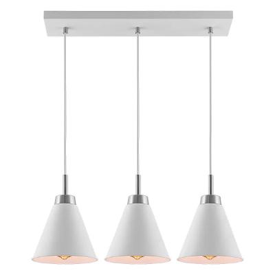 Luminária Pendente Nehis Bivolt Kala Ferro Branco