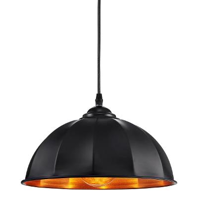 Pendente Tuvarim 300mm Bivolt Preto E Cobre Kala