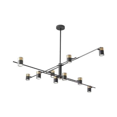 Pendente Siazo 30 Cm Kala Preto E Dourado