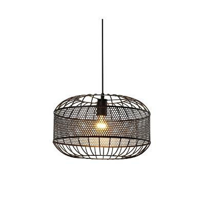 Pendente Lunis 2 Cf Kala 110V 220V Preto Ferro