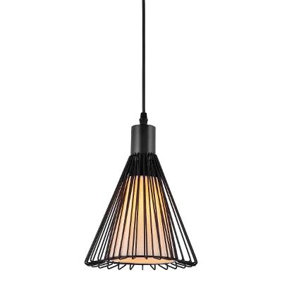 Pendente Lathir Kala Bivolt Preto 200mm 250mm Ferro