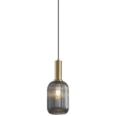 Pendente Cion Ah Kala 220x220x300mm Preto Dourado