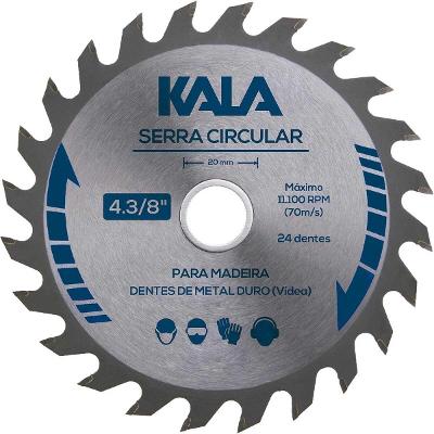 Serra Circular 185mm 60 Dentes Kala 7.1/4'' Madeira