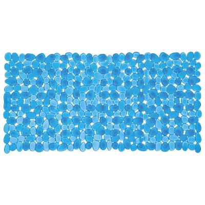 Tapete Antiderrapante Pvc 69x36 cm Azul Kala