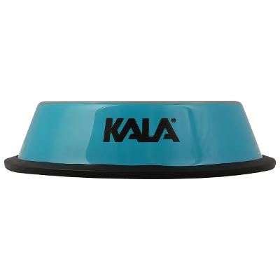 Tigela Para Pets 30 Cm Aço Inox Azul Kala