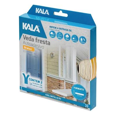 Veda Fresta 9 X 2 mm 6 M Branco Kala