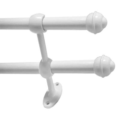 Varão De Cortina Duplo 2m 28/19mm Branco Kala