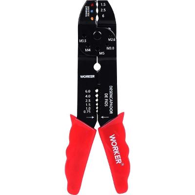 Alicate Eletricista Multiuso 7.3/4 Pol Worker 0,50 A 6,0 Mm²