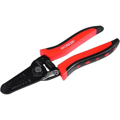 Alicate Desencapador De Fios 7 Pol Worker 03mm A 6mm