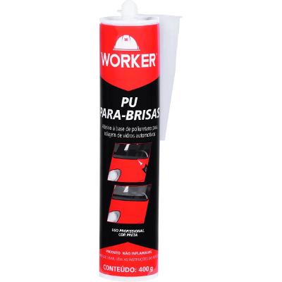 Adesivo Pu Para-Brisa 400g Worker Preto