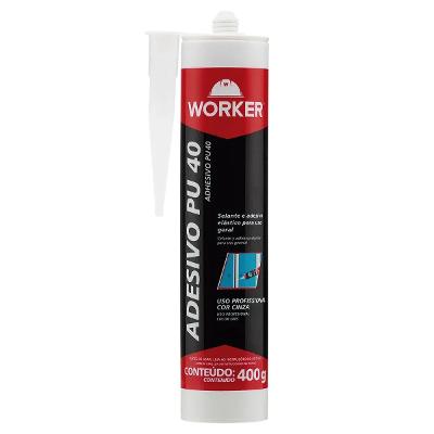 Adesivo Poliuretano Pu40 400g Cinza Worker