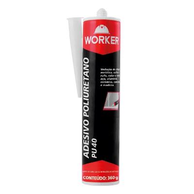 Adesivo Poliuretano Pu40 360g Branco Worker