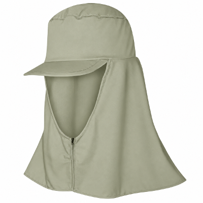Boné Árabe Worker Brim 100% Algodão Proteção Nuca 25cm