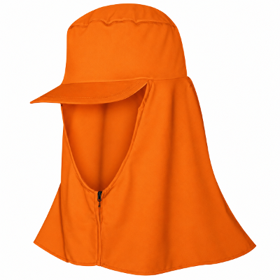Boné Árabe Worker Brim 100% Algodão Proteção Nuca 25cm