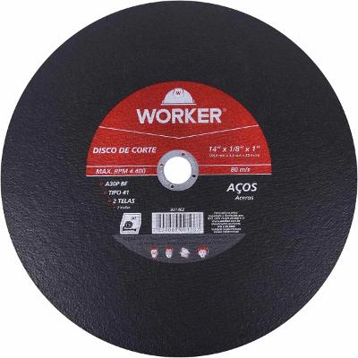 Disco De Corte Aço 14 Pol 355,6mm 25,4mm Worker 931462