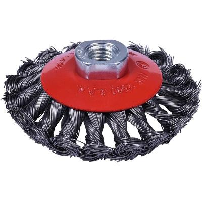 Escova Circular Conica Aço M14 101.6mm 12500 Rpm Worker