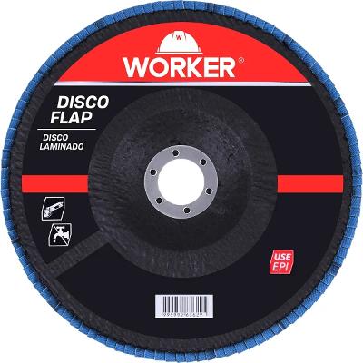 Disco Flap Inox Worker 7 Pol Grão 120 177,8x22,23mm 8500Rpm