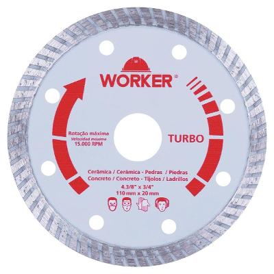 Disco Diamantado Turbo Worker 110mm X 20mm 15,88mm 365726