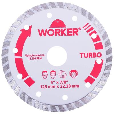 Disco Diamantado Turbo Worker 125mm 22.2mm Bucha 20mm