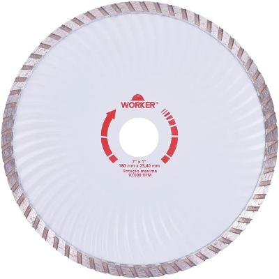 Disco Diamantado Turbo 180mm X 25,4mm Worker 483141
