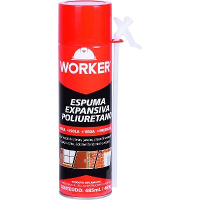 Espuma Expansiva Poliuretano PU 485ml 469g Worker 290920