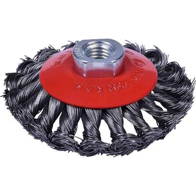 Escova Cônica Torcida Worker 4 Pol M14 Inox 12500 RPM