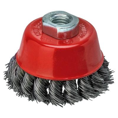 Escova Copo Trançada Worker 4 Polegadas M14 0,5mm 936219