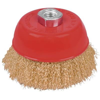 Escova Copo Ondulada Worker 101,60mm M14 Fio 0,3mm 936162