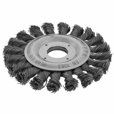Escova Circular Torcida 4.1/2 Pol M14 Aço Carbono Worker
