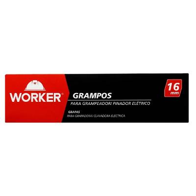 Grampo 16mm Para Grampeador Pinador Elétrico Worker 1000 Peças